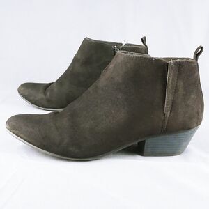 Old Navy Ankle Bootie  Black Jack Women's Size 9 Pointed Toe Faux Suede
